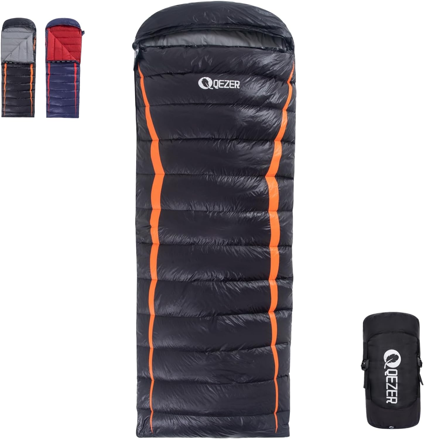 Rectangular Down Sleeping Bag 3 Season QDE YD500