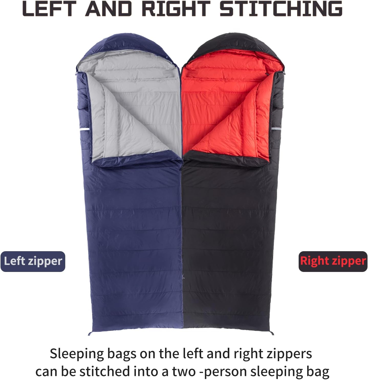 Rectangular Down Sleeping Bag 3 season QDE 500