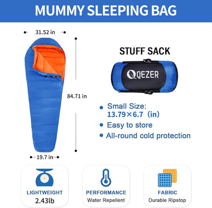 3 Season Mummy Down Sleeping Bag(QDM-500)