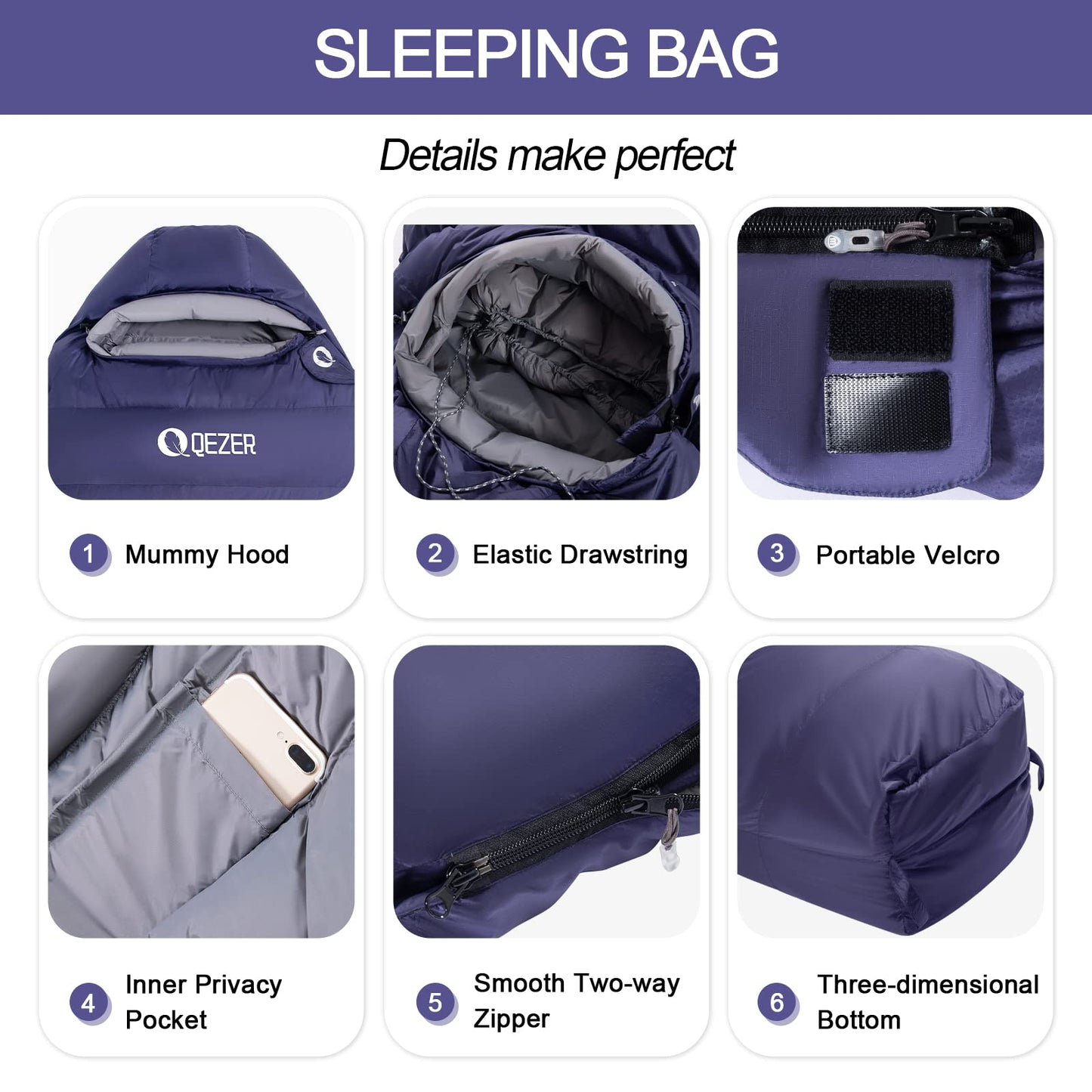 4 Season Sleeping Bag(QDM-1000)