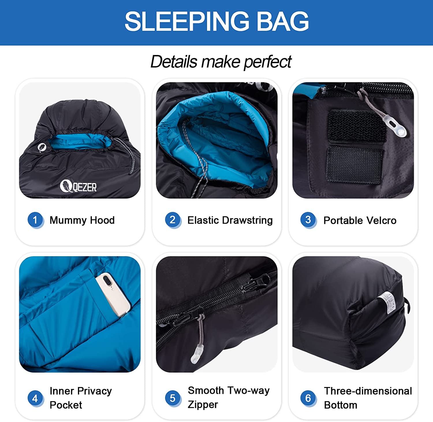 Ultralight Backpacking Sleeping Bag | Ultralight Warm Sleeping Bag 
