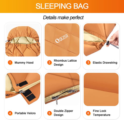 Summer Rectangular Sleeping Bag(QDE-380)